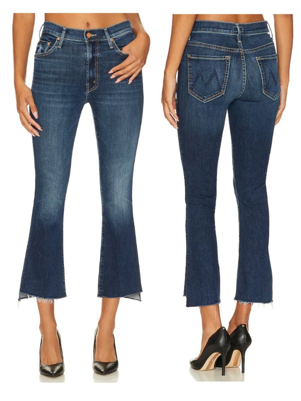 MOTHER The Insider Crop Step Fray Jean Size 31 NWT